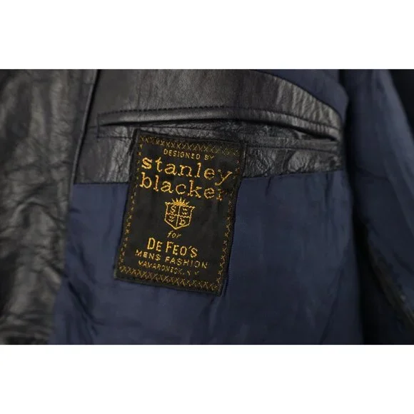 Vtg 70s Streetwear Mens 40 Distressed Safari Bush Leather Shirt Jacket Shacket